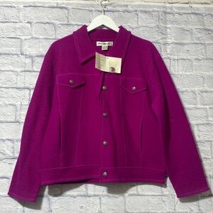 Norm Thompson jacket bright pink